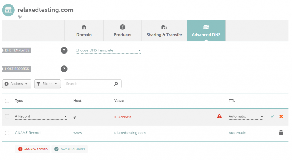 Namecheap Cloudways WP DNS Settings